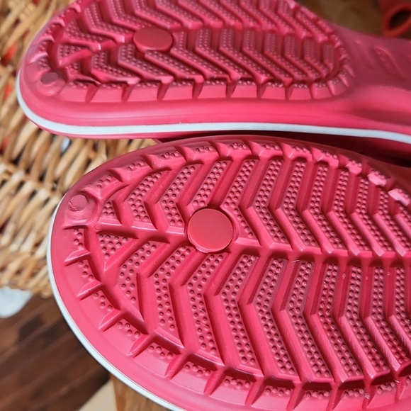 Crocs Crocband Mens Flip Flops Red Shoes Size 12 - Picture 9 of 15